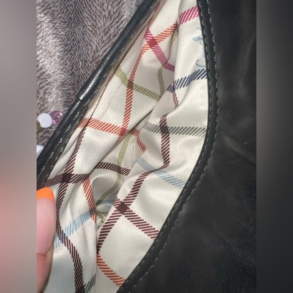 Coach Bleecker Legacy Tattersall Flap Shoulder Bag Black 11427 Y2K vintage EUC - Picture 10 of 16